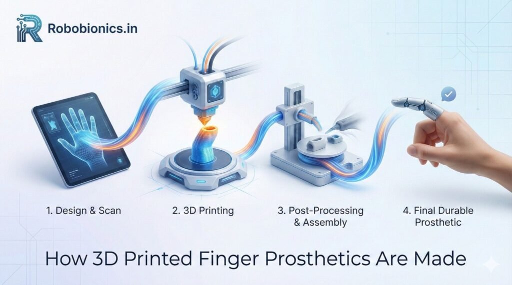 The process begins with scanning the user’s hand