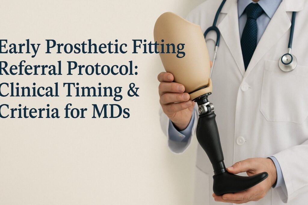 Early Prosthetic Fitting Referral Protocol: Clinical Timing & Criteria for MDs
