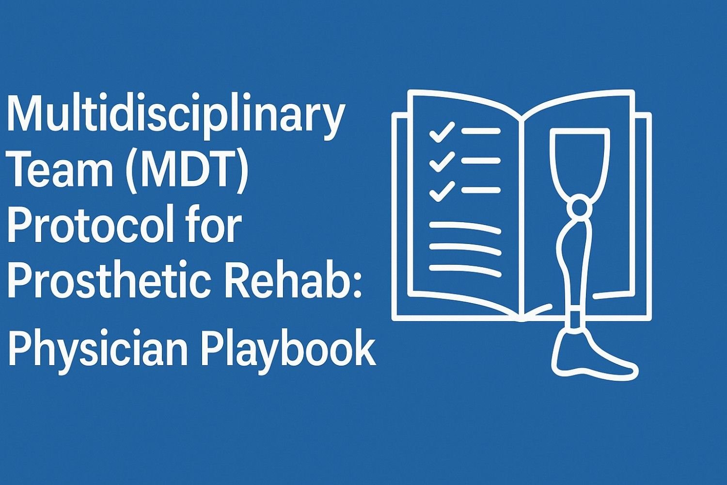 Multidisciplinary Team (MDT) Protocol for Prosthetic Rehab: Physician Playbook