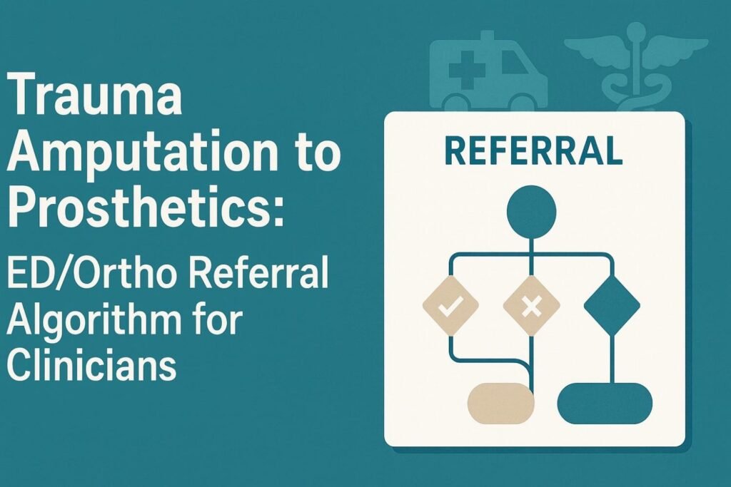 Trauma Amputation to Prosthetics: ED/Ortho Referral Algorithm for Clinicians