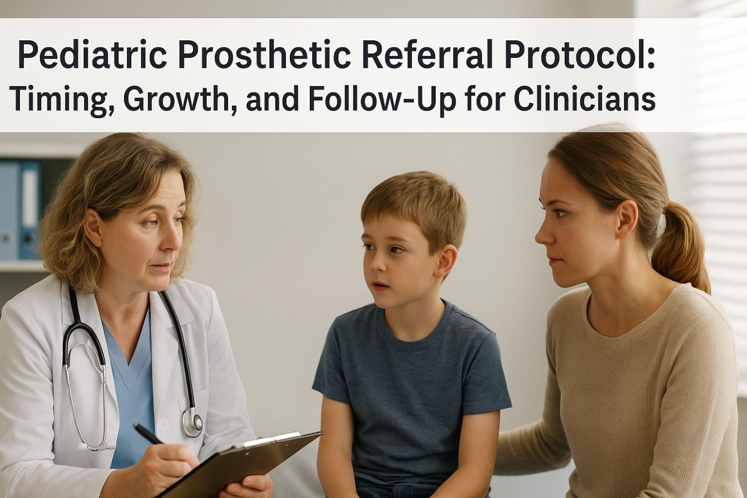 Pediatric Prosthetic Referral Protocol: Timing, Growth, and Follow-Up for Clinicians