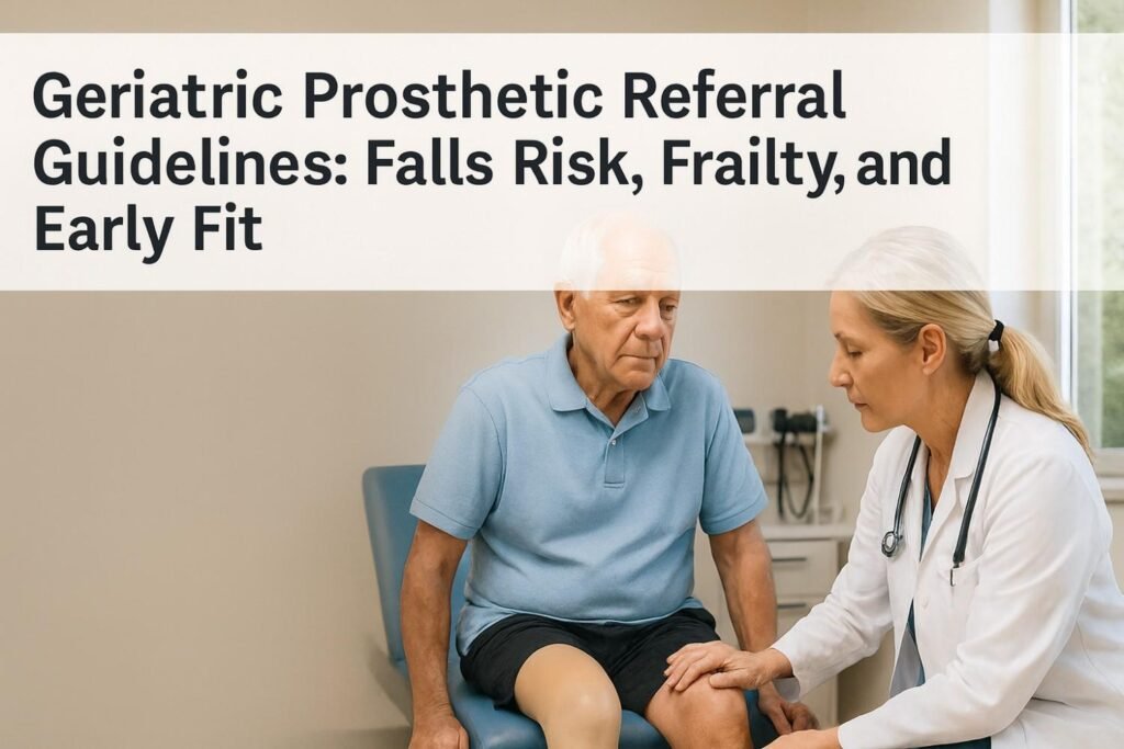 Geriatric Prosthetic Referral Guidelines: Falls Risk, Frailty, and Early Fit (For MDs)