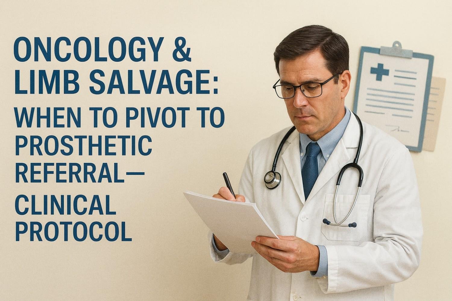 Oncology & Limb Salvage: When to Pivot to Prosthetic Referral—Clinical Protocol