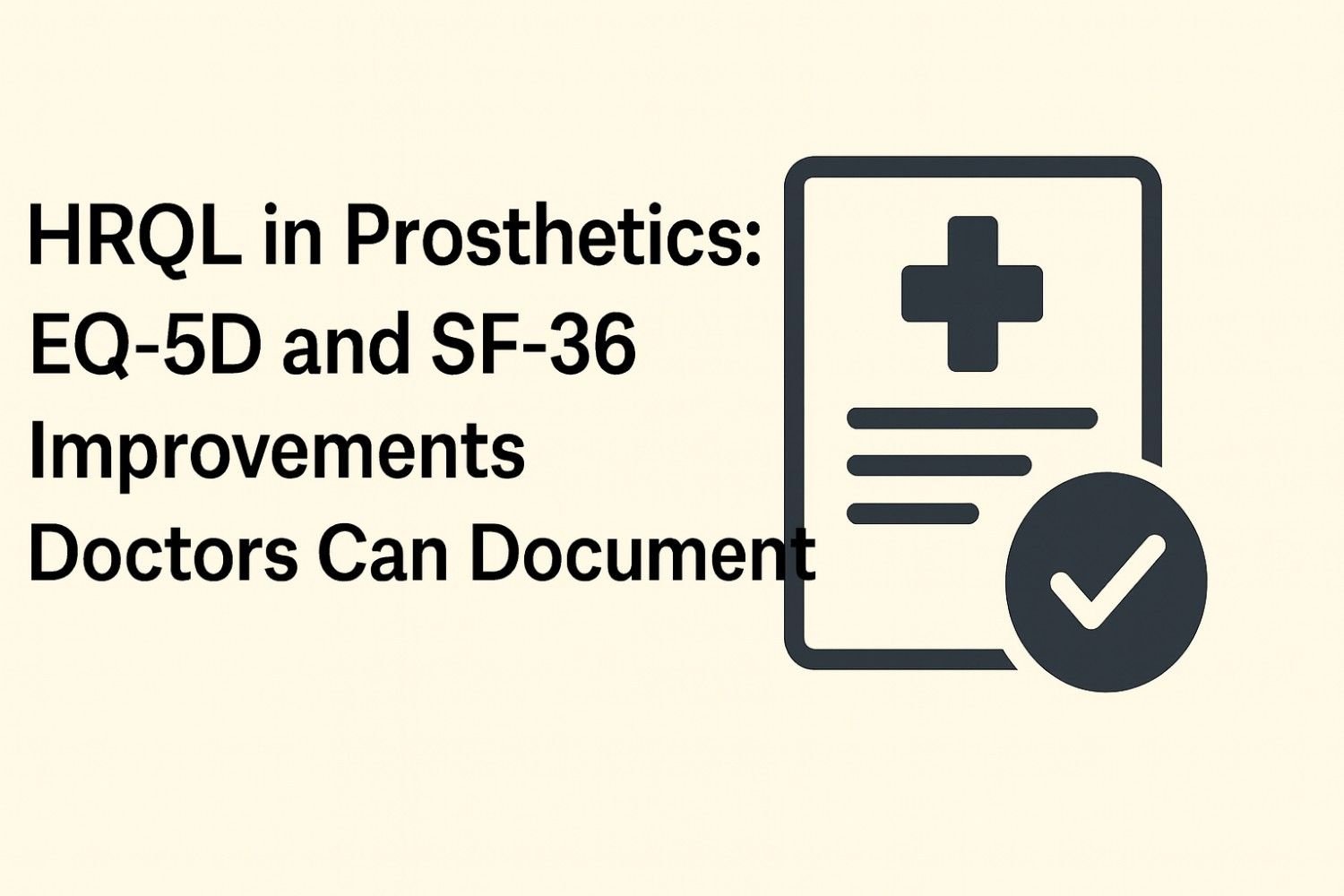 HRQoL in Prosthetics: EQ-5D and SF-36 Improvements Doctors Can Document
