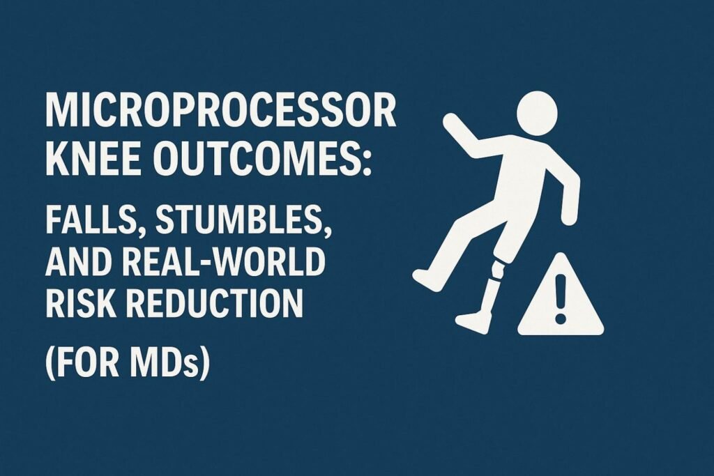 Microprocessor Knee Outcomes: Falls, Stumbles, and Real-World Risk Reduction (For MDs)