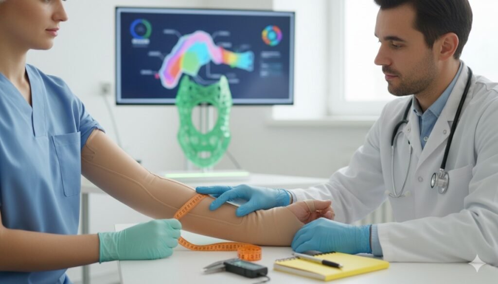 A limb that changes size throughout 