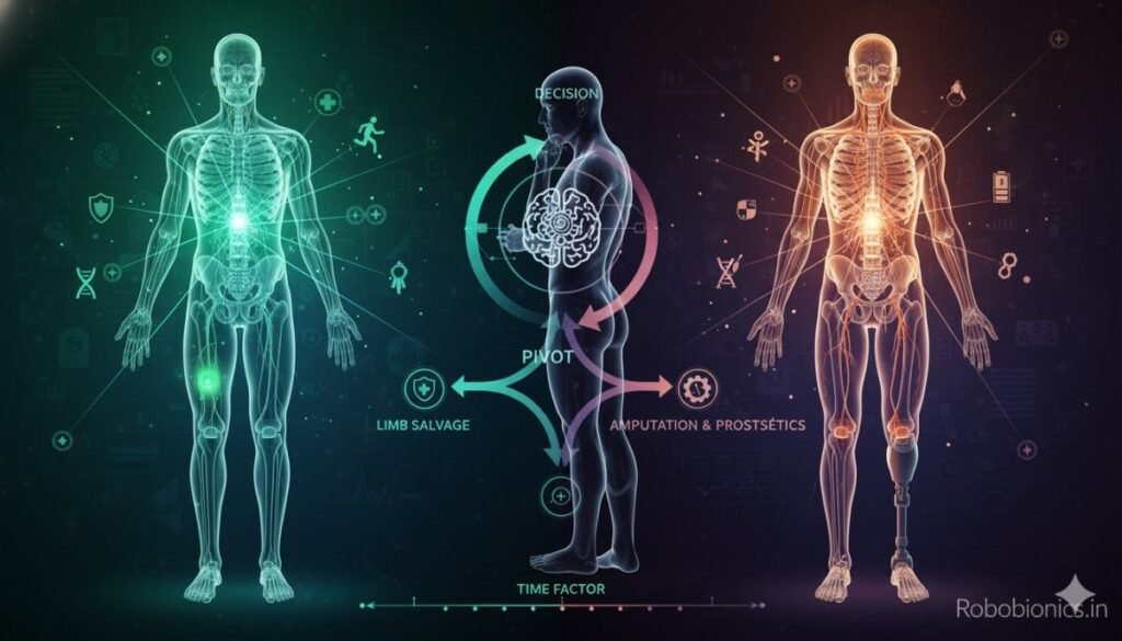 Sometimes, saving the limb at all costs leads to years of pain