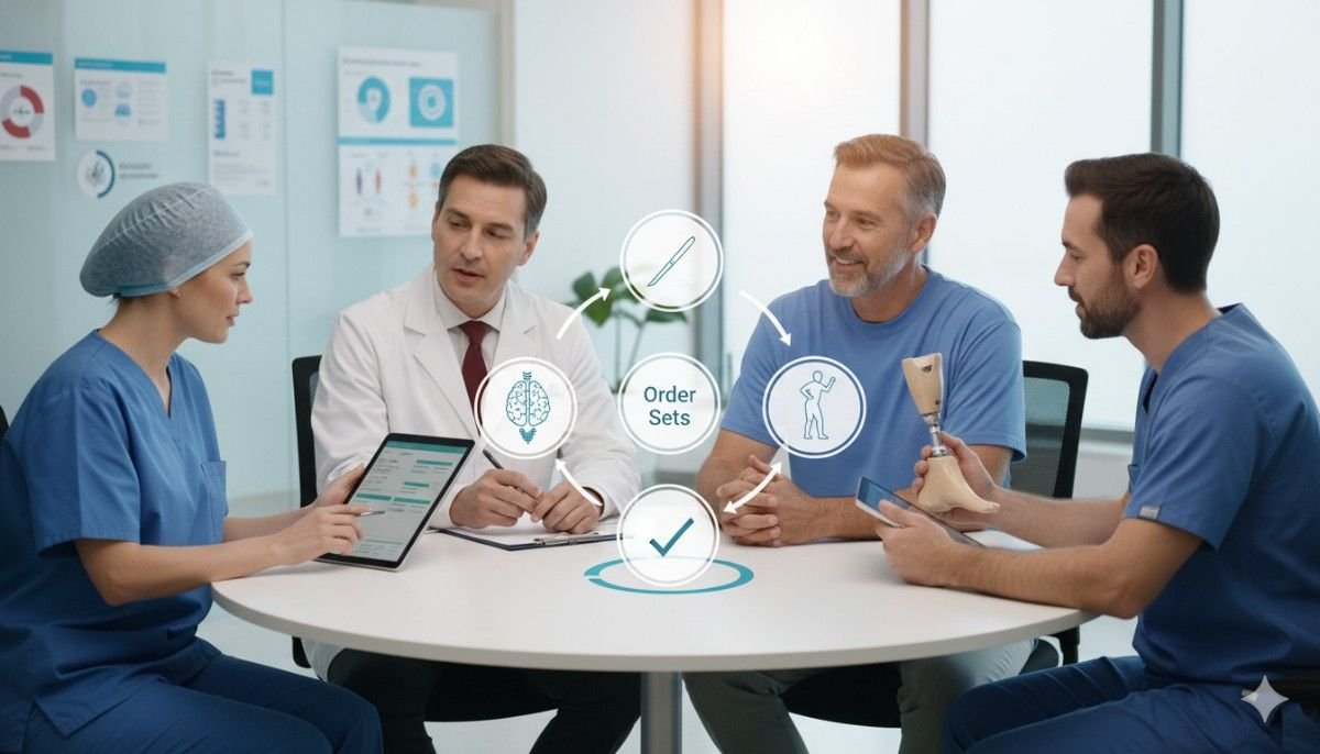 Multidisciplinary Handover: Surgeon→PM&R→Prosthetist→PT Order Sets (For Clinics)