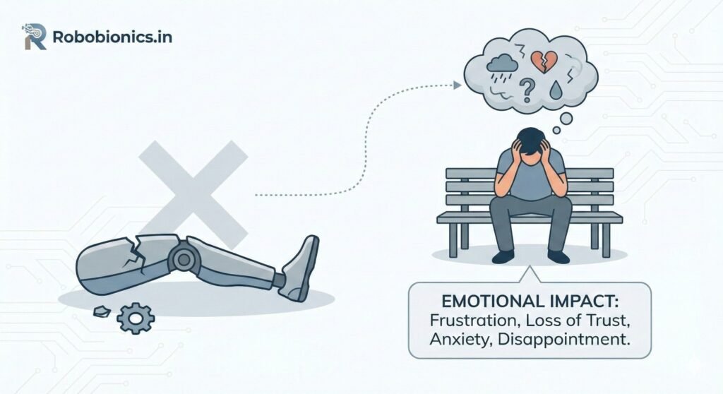 When a prosthetic fails, patients often lose trust in technology and clinicians.