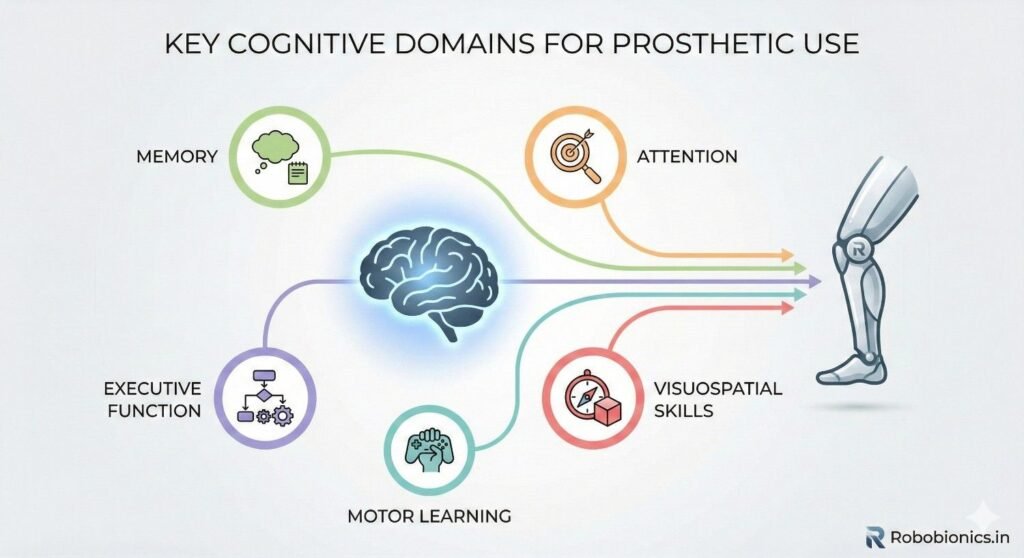Attention allows a patient to focus on walking