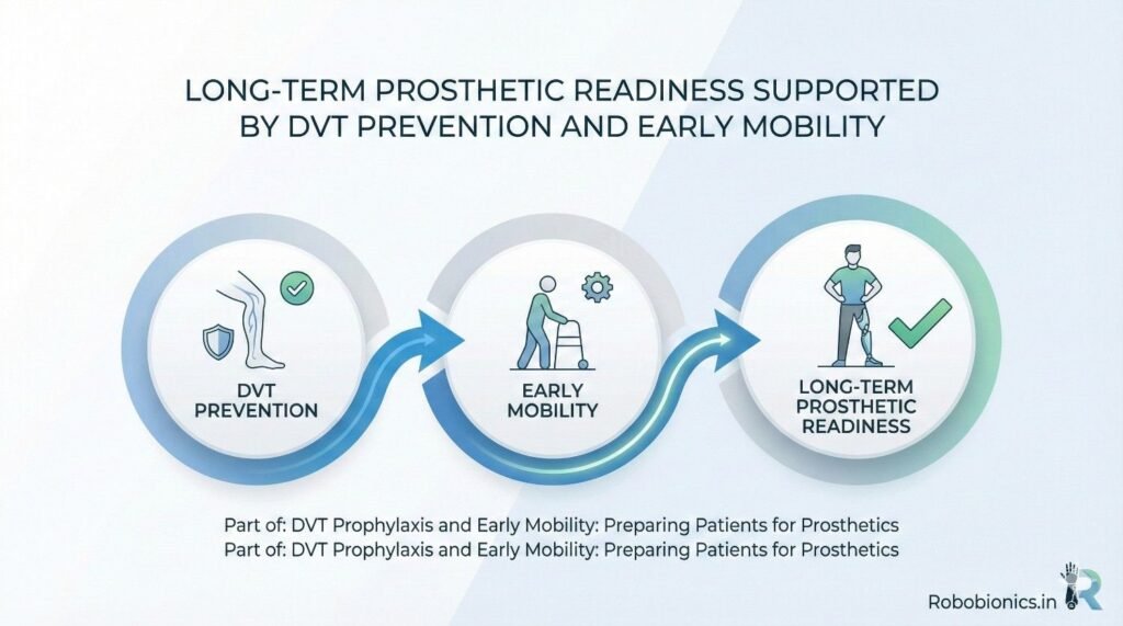 When DVT is prevented and early movement is encouraged