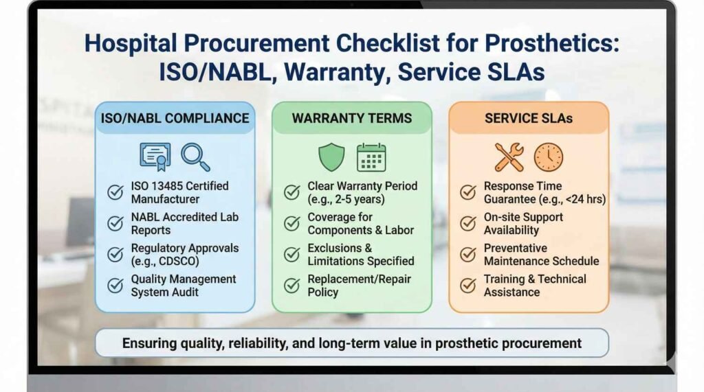 Hospital Procurement Checklist for Prosthetics: ISO/NABL, Warranty, Service SLAs