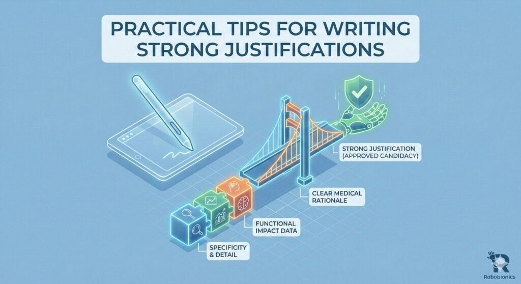 Documentation should show how the prosthesis