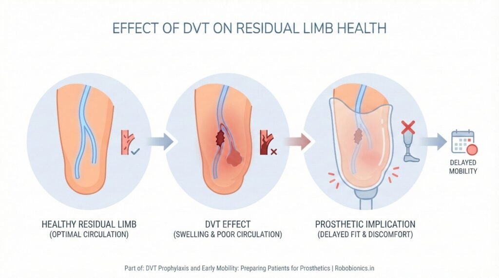 DVT often causes swelling in the limb