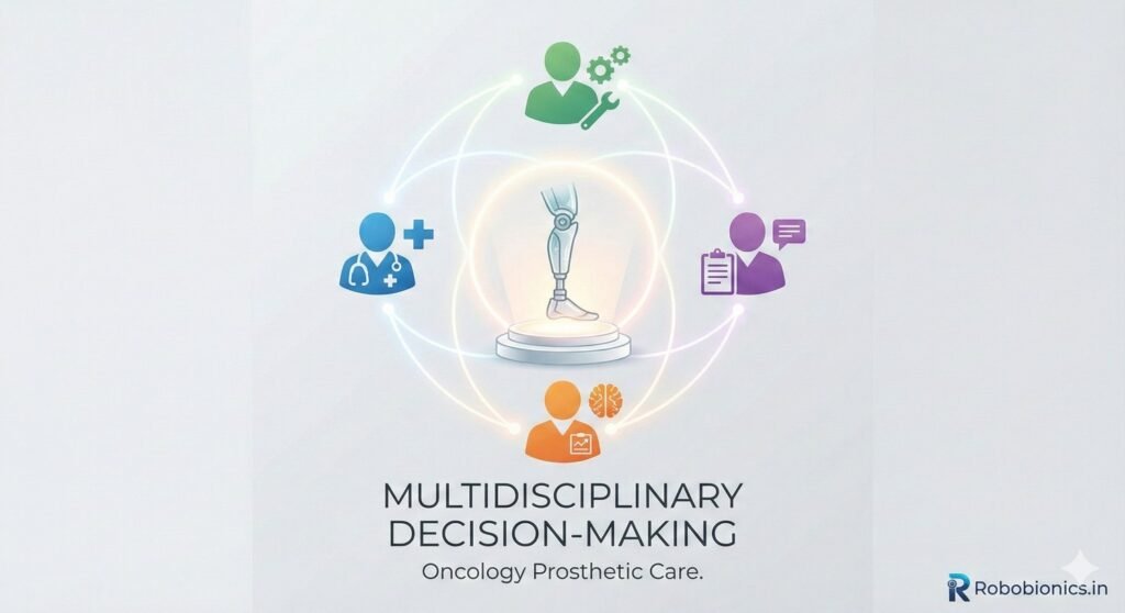 Prosthetic fitting after cancer-related amputation