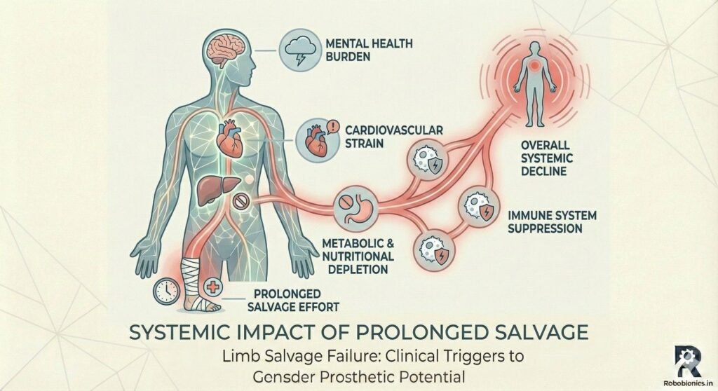 Extended immobility and repeated infections