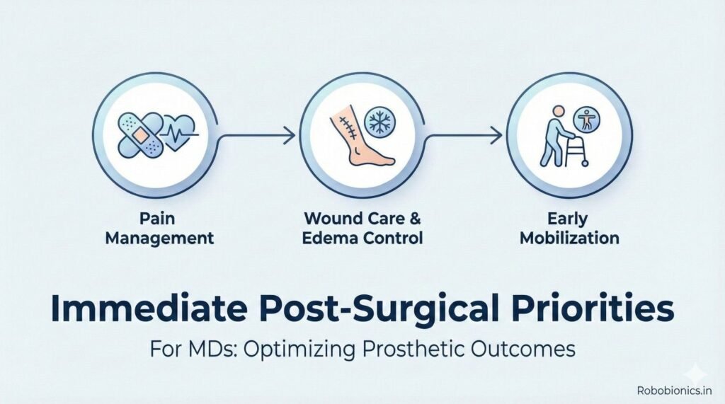 The first goal after amputation is protection. 