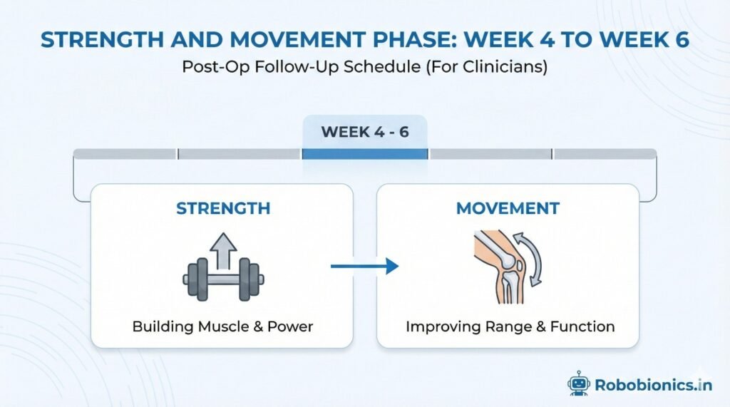 By now, gentle movement should increase