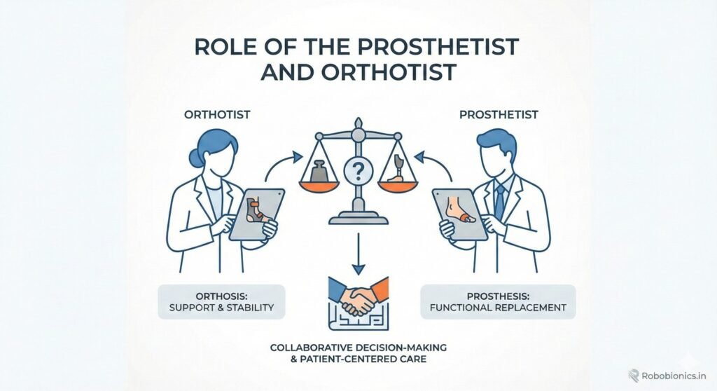 Choosing between prosthesis and orthosis 