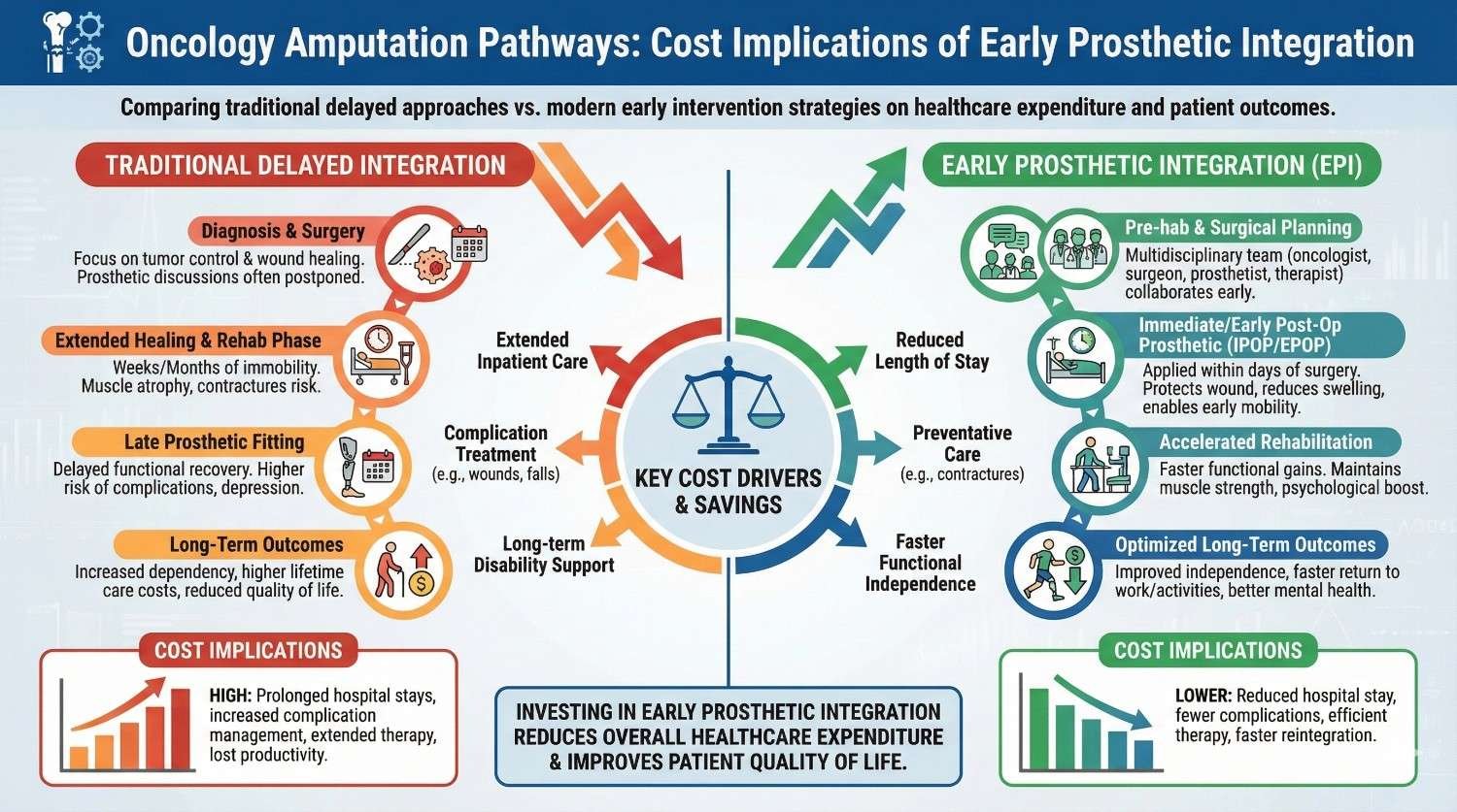 Oncology Amputation Pathways: Cost Implications of Early Prosthetic Integration