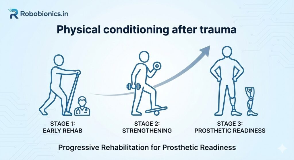 Even young trauma patients lose strength