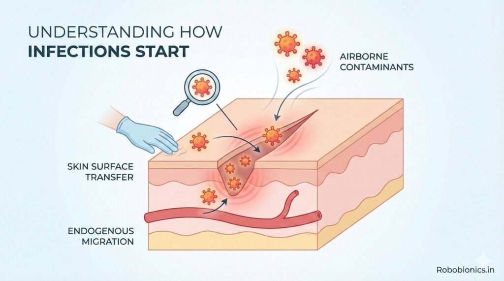 Many infections begin before surgery even takes place