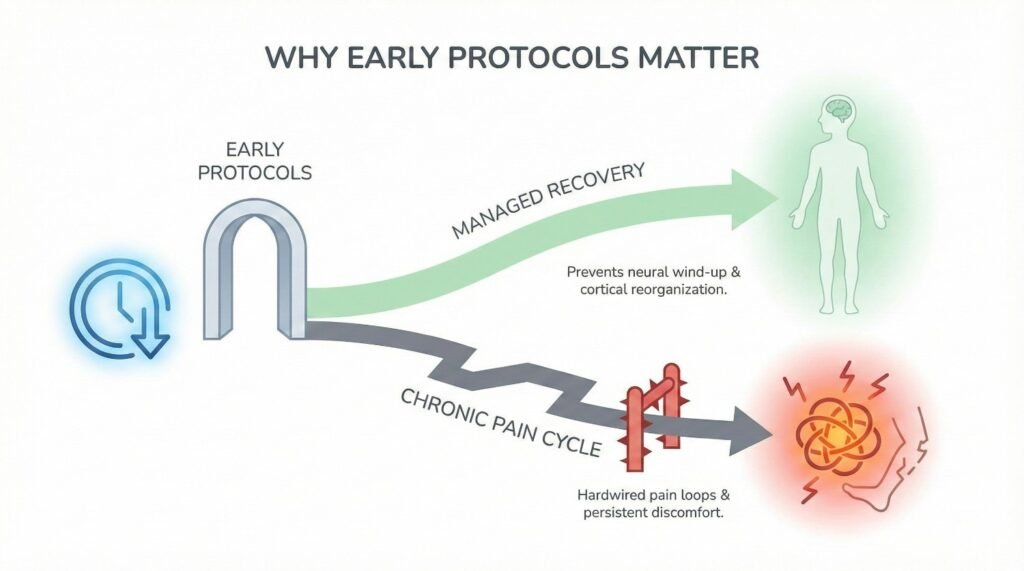 When phantom pain is not addressed early, it often becomes chronic.