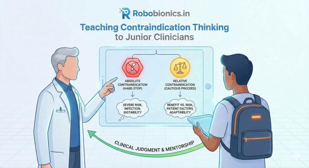 Junior clinicians often fear making the wrong decision