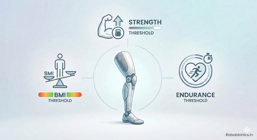 BMI, Strength, and Endurance Thresholds for Prosthetic Candidates
