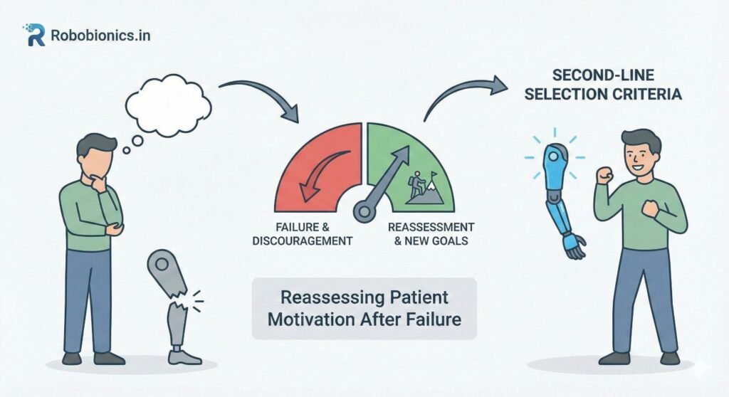 Motivation after failure is different