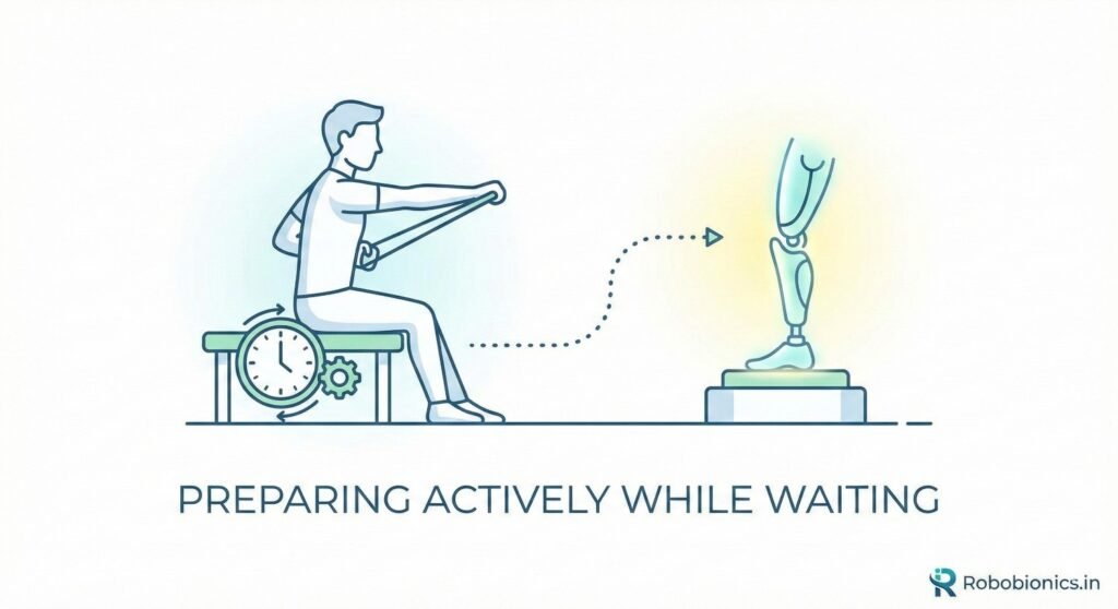 Waiting for prosthetic readiness does not mean inactivity