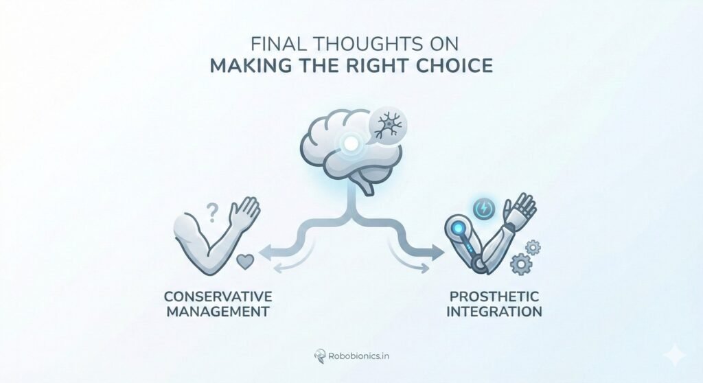 Prosthetics should not be seen as failure of medicine.