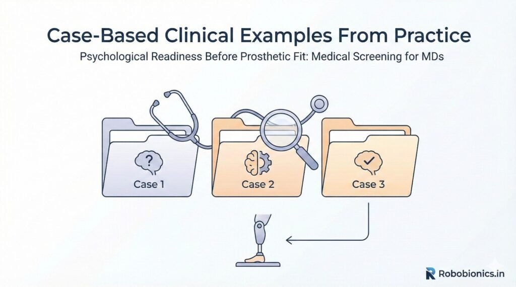 A middle-aged patient healed well after a below-knee amputation