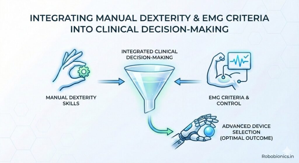 Manual dexterity should be assessed as early as possible