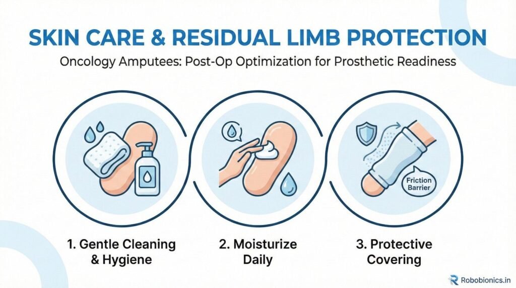Skin exposed to radiation is thinner
