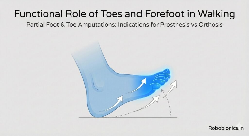 Toes help stabilize the body during standing
