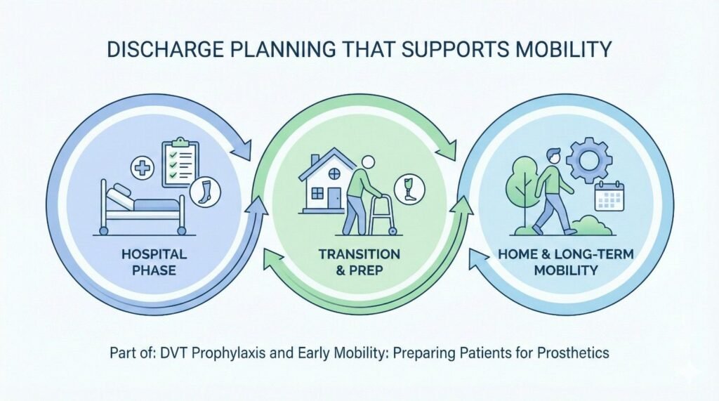 DVT risk does not end at discharge.