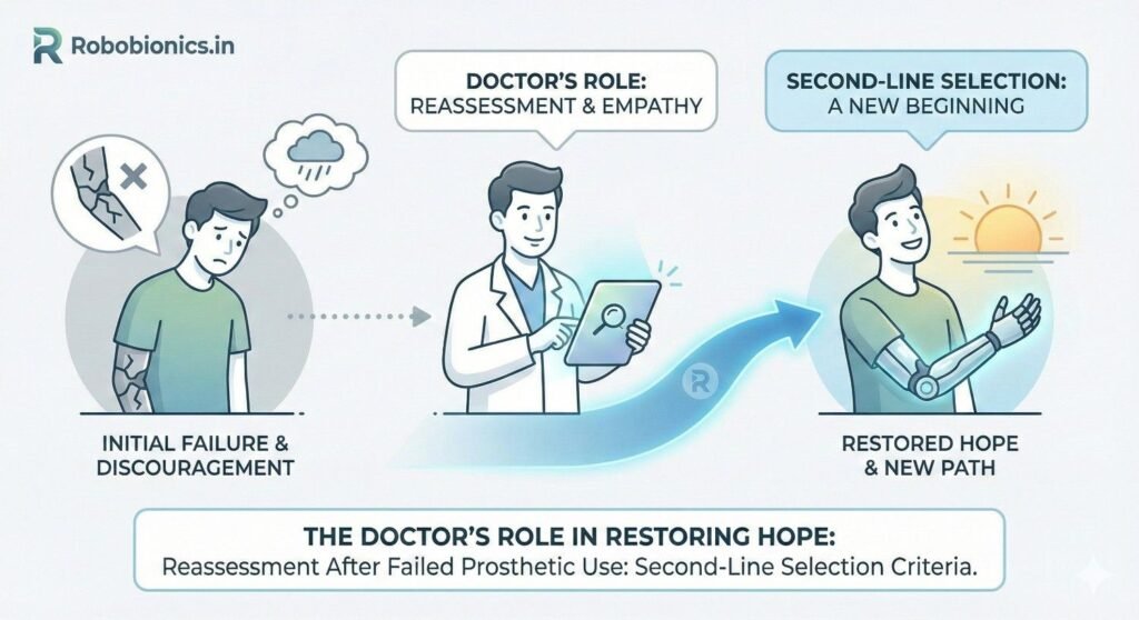 After failure, patients need steadiness 