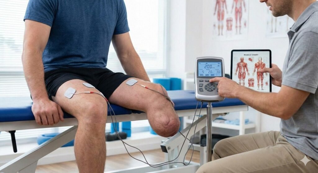 Patients who activate muscles earlier need fewer sessions.
