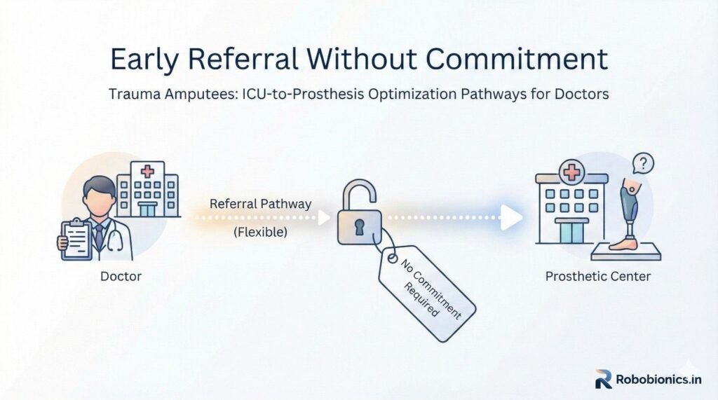 Early referral does not lock the