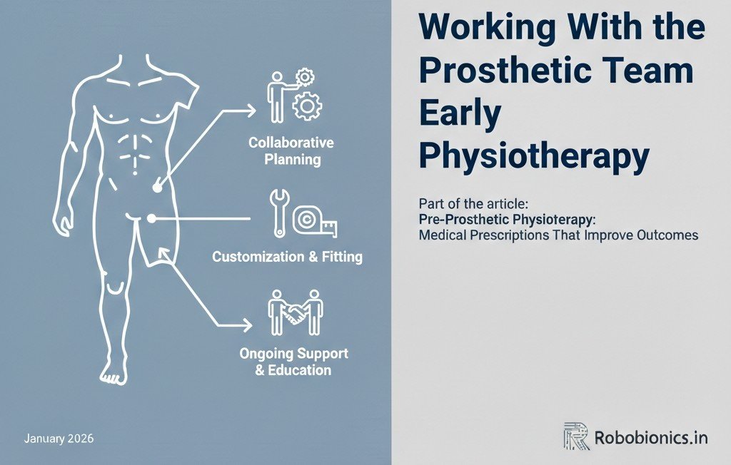 Prosthetists often join the care team even before fitting begins