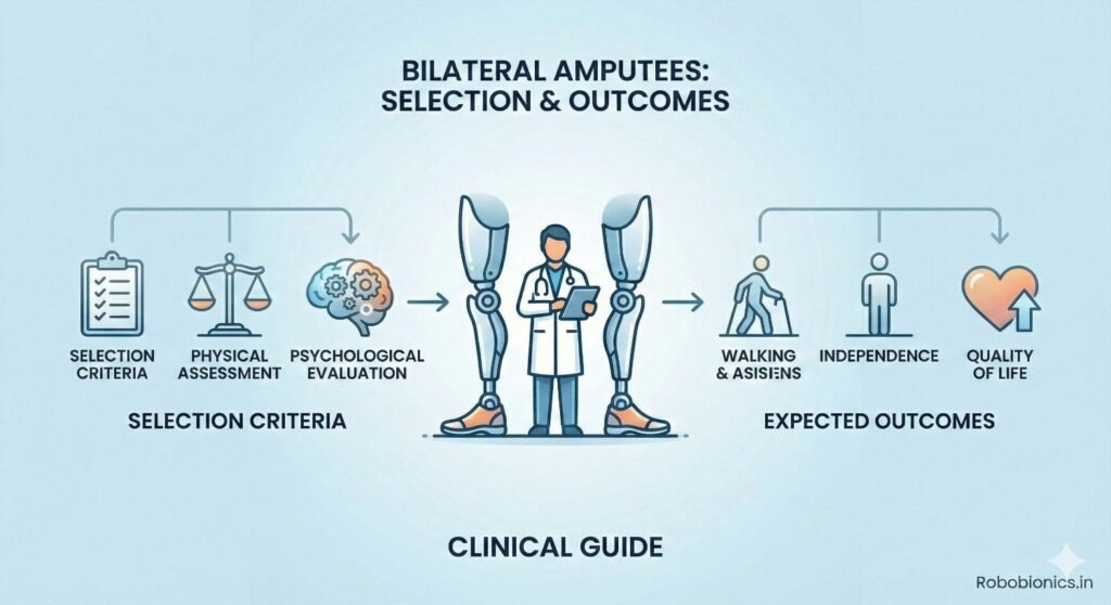 Bilateral Amputees: Selection Criteria and Expected Outcomes for Clinicians