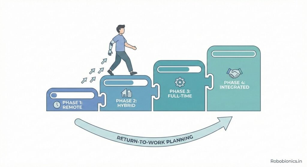 Starting full-time work suddenly can overwhelm the body
