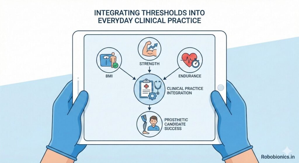 BMI, strength, and endurance should be assessed