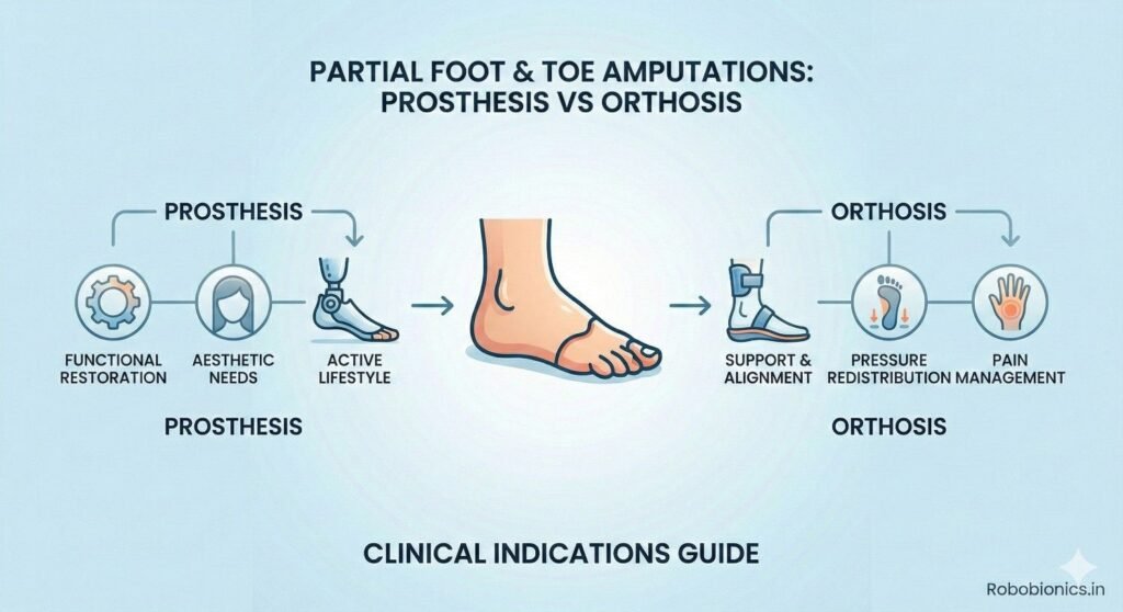 Partial Foot & Toe Amputations: Indications for Prosthesis vs Orthosis