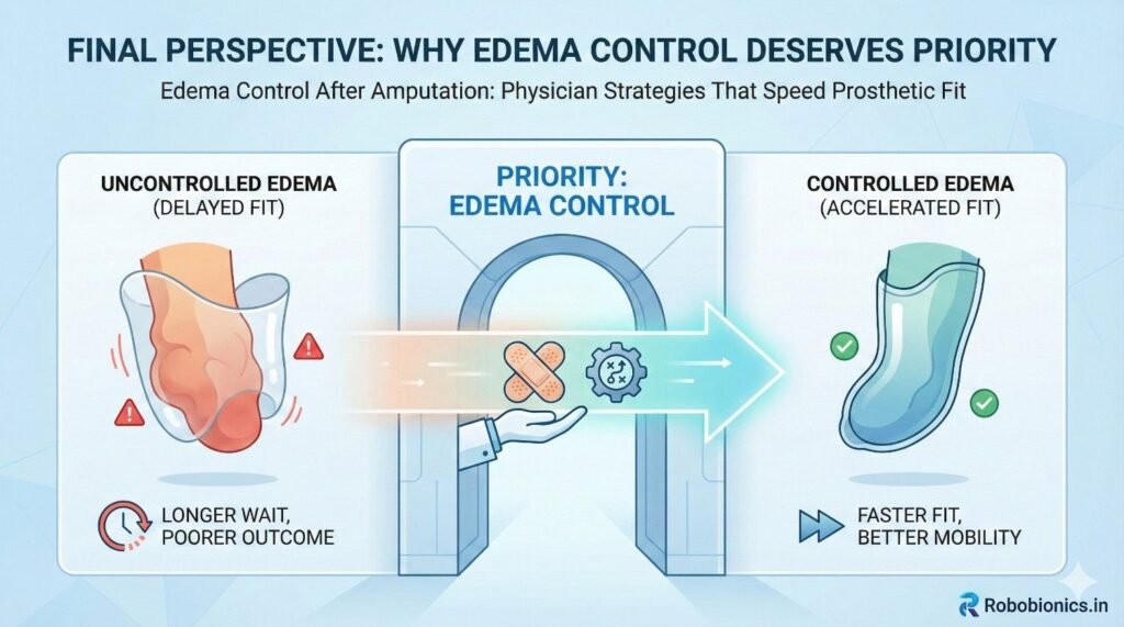 Edema may seem minor compared to surgery itself