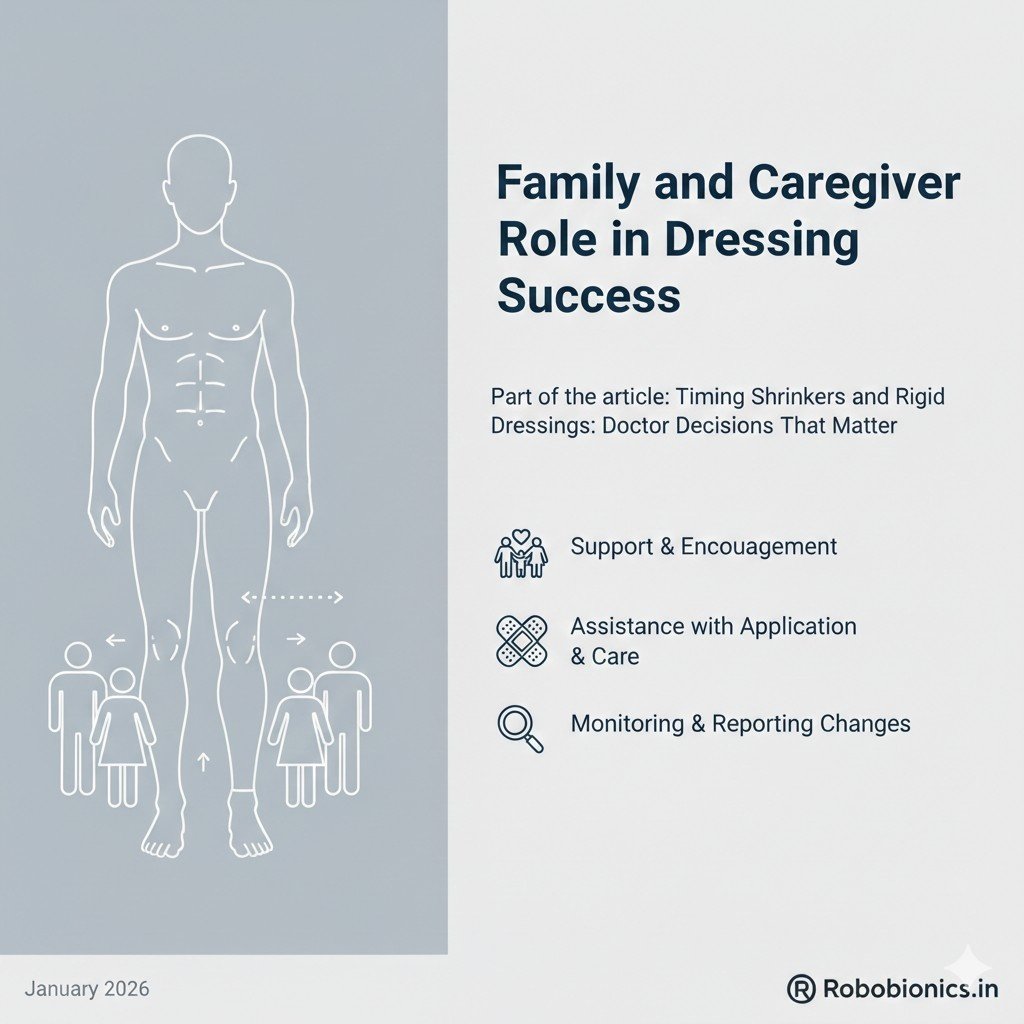 Families may remove dressings 