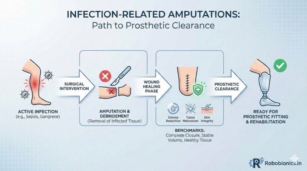 Tissues affected by infection heal differently. 