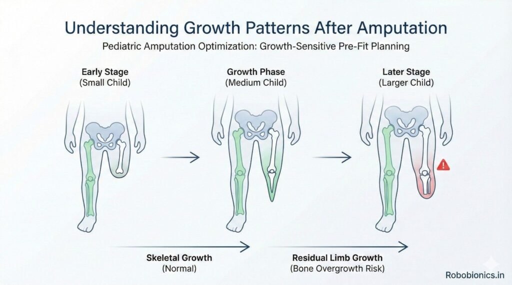 Bones grow from specific growth plates.