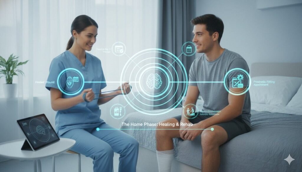 Amputation patients often remain admitted until 